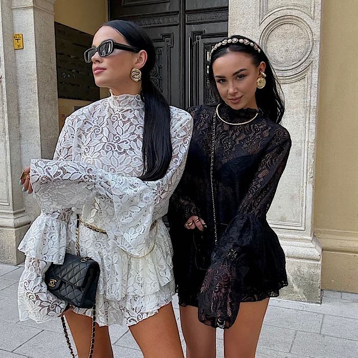 Koronkowa bluzka i spódnica LaMilla