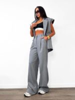 Eleganckie szare spodnie LaMilla