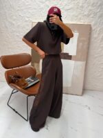 Brązowa krótka bluzka LaMilla