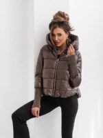 Zimowa kurtka brązowa Colori