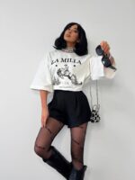 T-shirt kowbojka LaMilla biały