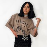 T-shirt kowbojka LaMilla beżowy