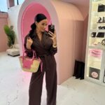 Brązowa bluzka wiązana LaMilla