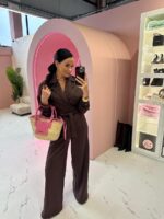 Brązowa bluzka wiązana LaMilla