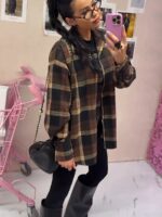 Koszula flanelowa w brązową kratę LaMilla