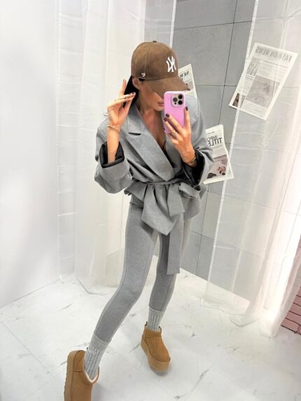 Legginsy narciarki LaMilla szare