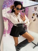 Eleganckie czarne spodenki LaMilla bombka