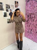 Beżowa marynarko sukienka LaMilla