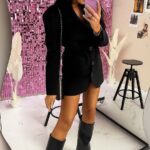 Czarna marynarko sukienka LaMilla