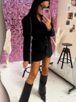 Czarna marynarko sukienka LaMilla