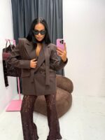 Brązowa marynarka Wigilia LaMilla