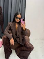 Czekoladowa marynarka Wigilia LaMilla