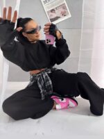 Czarny dres bluza i spodnie LaMilla