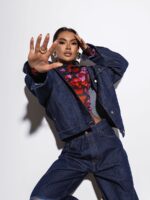 Granatowa jeansowa katana LaMilla