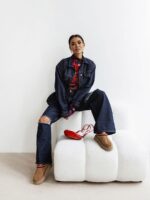 jeansowa kurtka katana LaMilla granatowa