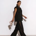 Czarne spodnie z siatka LaMilla