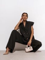 Czarne spodnie z siatką LaMilla