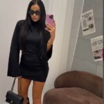 Krótka czarna sukienka Lamilla