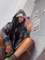 Koszula flanelowa w kratkę lamilla z kapturem