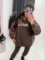 Brązowa bluza z kapturem LaMilla