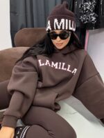 Brązowa bluza z kapturem LaMilla