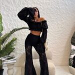 Czarne koronkowe spodnie LaMilla