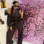 Brązowy komplet dresowy LaMilla bluza i spodnie