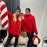 Czerwony sweter z frędzlami LaMilla