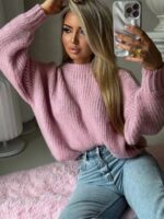 Różowy sweter By Me