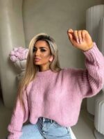 Różowy sweter By Me