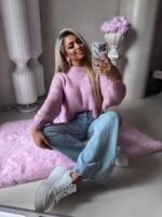 Różowy sweter By Me