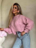 Różowy sweter By Me