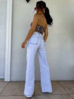 jasno niebieskie jeansy By Me