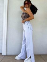 jasno niebieskie jeansy By Me