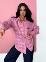Koszula LaMilla w różową kratkę