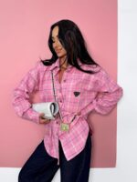 Koszula LaMilla w różową kratkę