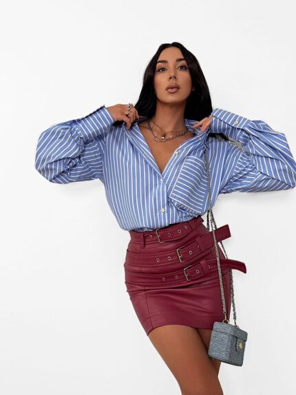 Bawełniana koszula LaMilla w niebieskie paski