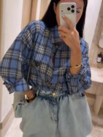 Flanelowa koszula LaMilla w niebieską kratkę