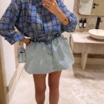 Flanelowa koszula LaMilla w niebieską kratkę