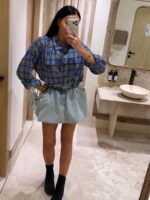 Flanelowa koszula LaMilla w niebieską kratkę