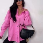 Różowa jeansowa koszula LaMilla Club