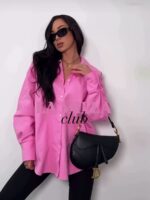 Różowa jeansowa koszula LaMilla Club