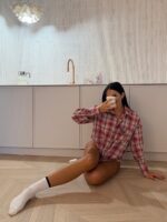 Koszula w czerwoną kratkę LaMilla