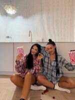 Koszula w czerwoną i niebieską kratkę LaMilla