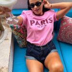 T-shirt różowy Paris LaMilla