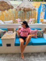 T-shirt różowy Paris LaMilla