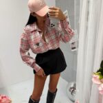 Koszula w różową kratkę LaMilla