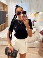 Czarny t-shirt z kieszonką LaMilla