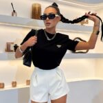 Czarny t-shirt z kieszonką LaMilla