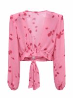 Wiązana bluzka LaMilla w różowym kolorze